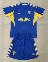 25-26 Leeds United Away Blue Soccer Uniform-AY
