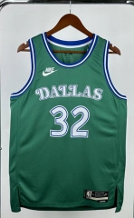 2026 Retro Version Dallas Mavericks Green #32 NBA Jersey-311
