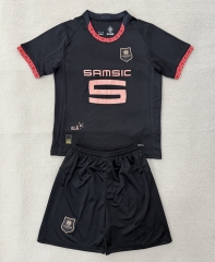 25-26 Stade Rennais 2nd Away Black Soccer Uniform-AY