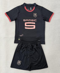 25-26 Stade Rennais 2nd Away Black Soccer Uniform-AY
