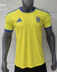 26-27 Ukraine Home Yellow Thailand Soccer Jersey AAA-416