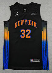 2026 Announced Version New York Knicks Black #32 NBA Jersey-1380