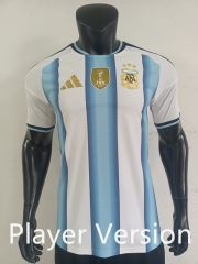 Without Patch Player Version 26-27 Argentina Home Blue&White Thailand Soccer Jersey AAA-0871