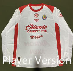 (S-4XL) Player Version 25-26 Special Version Deportivo Guadalajara White LS Thailand Soccer Jersey AAA-912