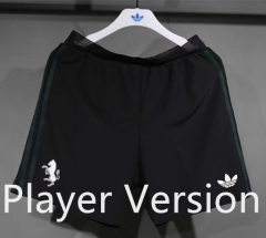 (S-3XL) Player Version 25-26 Juventus 2nd Away Black Thailand Soccer Shorts-4563