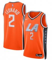 2026 City Edition Los Angeles Clippers Orange #2 NBA Jersey-311