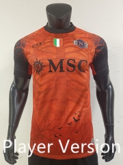 Player Version 25-26 Halloween Version Napoli Orange Thailand Soccer Jersey AAA-0871