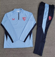 25-26 Sevilla Light Blue Thailand Soccer Tracksuit-4692
