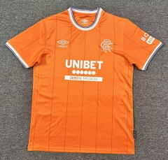 (S-4XL) 25-26 Rangers Football Club 3rd Away Orange Thailand Soccer Jersey AAA-512