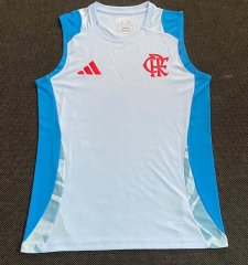 25-26 Flamengo White Thailand Soccer Vest Training JerseyAAA-9305