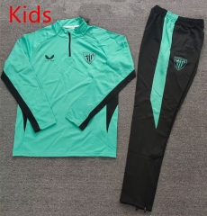 2025-2026 Athletic Bilbao Green Kids/Youth Soccer Tracksuit-4692