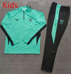 2025-2026 Athletic Bilbao Green Kids/Youth Soccer Tracksuit-4692