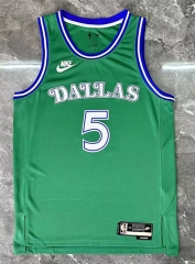 2026 Retro Version Dallas Mavericks Green #5 NBA Jersey-311