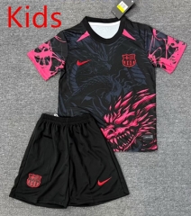 25-26 Special Edition Barcelona Black Kids/Youth Soccer Uniform-4247
