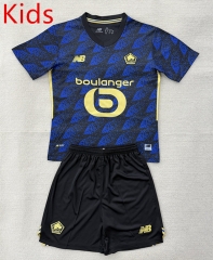 25-26 Lille OSC 3rd Away Blue Kid/Youth Soccer Uniform-AY