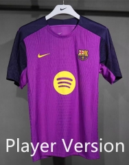 (S-3XL) Player Version 25-26 Barcelona Purple Thailand Soccer Training Jersey AAA-5229