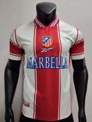 Retro Version 99-00 Club Atlético Madrid Home Red&White Thailand Soccer Jersey AAA-9662