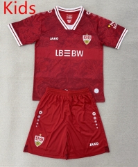 25-26 VfB Stuttgart Away Red Kids/Youth Soccer Uniform-AY