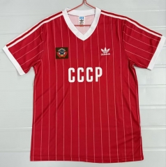 Retro Version 82-83 Soviet Union Home Red Thailand Soccer Jersey AAA-503