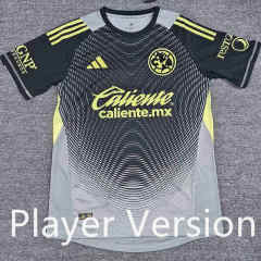 (S-4XL) Player Version 2025-2026 Club América Goalkeeper Grey&Black Thailand Soccer Jersey AAA-912