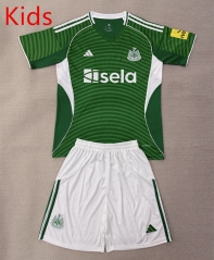 25-26 Newcastle United Away Green Kids/Youth Soccer Uniform-AY