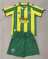 25-26 West Bromwich Albion Away Yellow&Green Soccer Uniform-AY