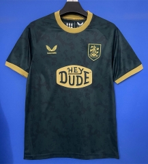 25-26 Huddersfield Town 2nd Away Black Thailand Soccer Jersey AAA-6486