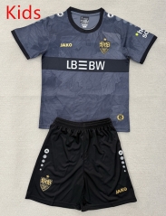 25-26 VfB Stuttgart 2nd Away Gray Kids/Youth Soccer Uniform-AY