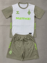 25-26 SV Werder Bremen  Away White&Green Soccer Uniform-AY