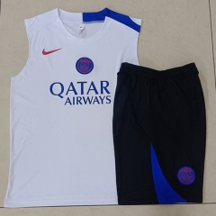 2025-26 Paris SG White Thailand Soccer Vest Tracksuit -815