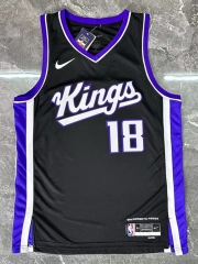 2024 Sacramento Kings Black #18 NBA Jersey-311
