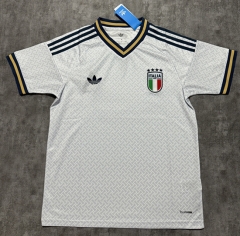 (S-4XL) 26-27 Italy Away White Thailand Soccer Jersey AAA-4506