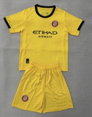 25-26 Girona FC Away Yellow Soccer Uniform-AY