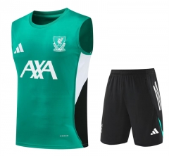 25-26 Liverpool Green hailand Training Vest Soccer Uniform-418