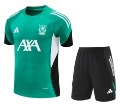 25-26 Liverpool Green hailand Training Soccer Uniform-418