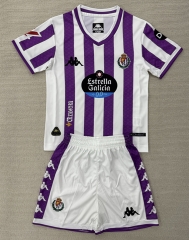 25-26 Real Valladolid Home White&Purple Soccer Uniform-AY