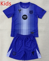 25-26 Barcelona Goalkeeper Purple Kids/Youth Soccer Uniform-AY