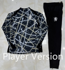 Player Version 25-26 Chelsea Black Thailand Soccer Tracksuit-4627