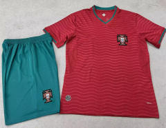 26-27 Portugal Home Red Soccer Uniform-718