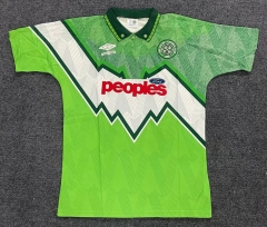 Retro Version 91-92 Celtic Away Green Thailand Soccer jersey AAA-9662