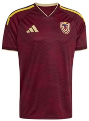 (S-4XL) 26-27 Venezuela Home Maroon Thailand Soccer Jersey AAA-8025