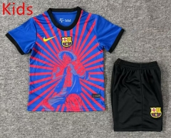 25-26 Special Edition One Piece Barcelona Red&Blue Kids/Youth Soccer Uniform-3162