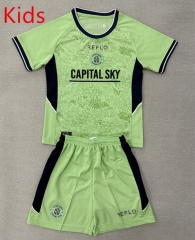 25-26 Luton Town 2nd Away Green Kids/Youth Soccer Uniform-AY