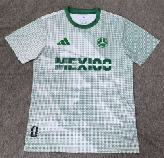 (S-4XL) 25-26 Special Version Mexico White&Green Thailand Soccer Jersey AAA-5378