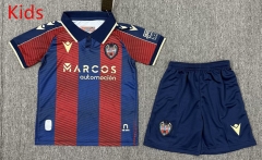 25-26 Levante UD Home Red&Blue Kids/Youth Soccer Uniform-3162