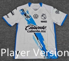(S-4XL) Player Version 2025-2026 Correct Version Club Puebla Home White&Blue Thailand Soccer Jersey AAA-912