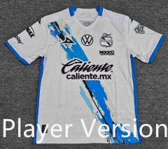 (S-4XL) Player Version 2025-2026 Correct Version Club Puebla Home White&Blue Thailand Soccer Jersey AAA-912