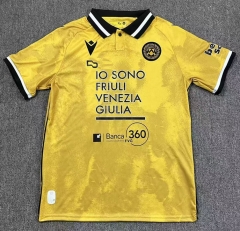 25-26 Udinese Calcio 2nd Away Yellow Thailand Soccer Jersey AAA-417