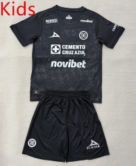 2025-2026 Cruz Azul 2nd Away Black Kid/Youth Soccer Uniform-AY