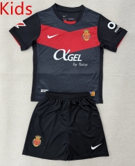 25-26 RCD Mallorca 2nd Away Black&Red Kids/Youth Soccer Uniform-AY